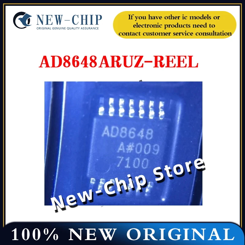 2PCS-50PCS/LOT  AD8648ARUZ-REEL  Screen printing AD8648A package TSSOP14 Operational amplifier  New original  AD8648ARUZ