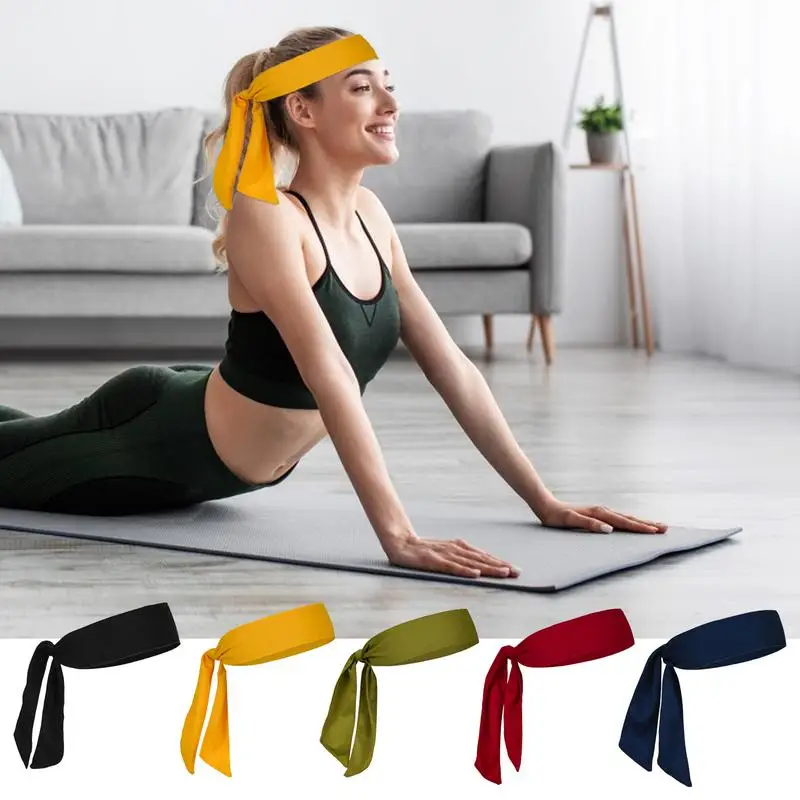 Workout Headband Elastic Sport Hairbands Sweat Absorbent Breathable Elastic Sweat Headband Gym Workouts Hair Accessories