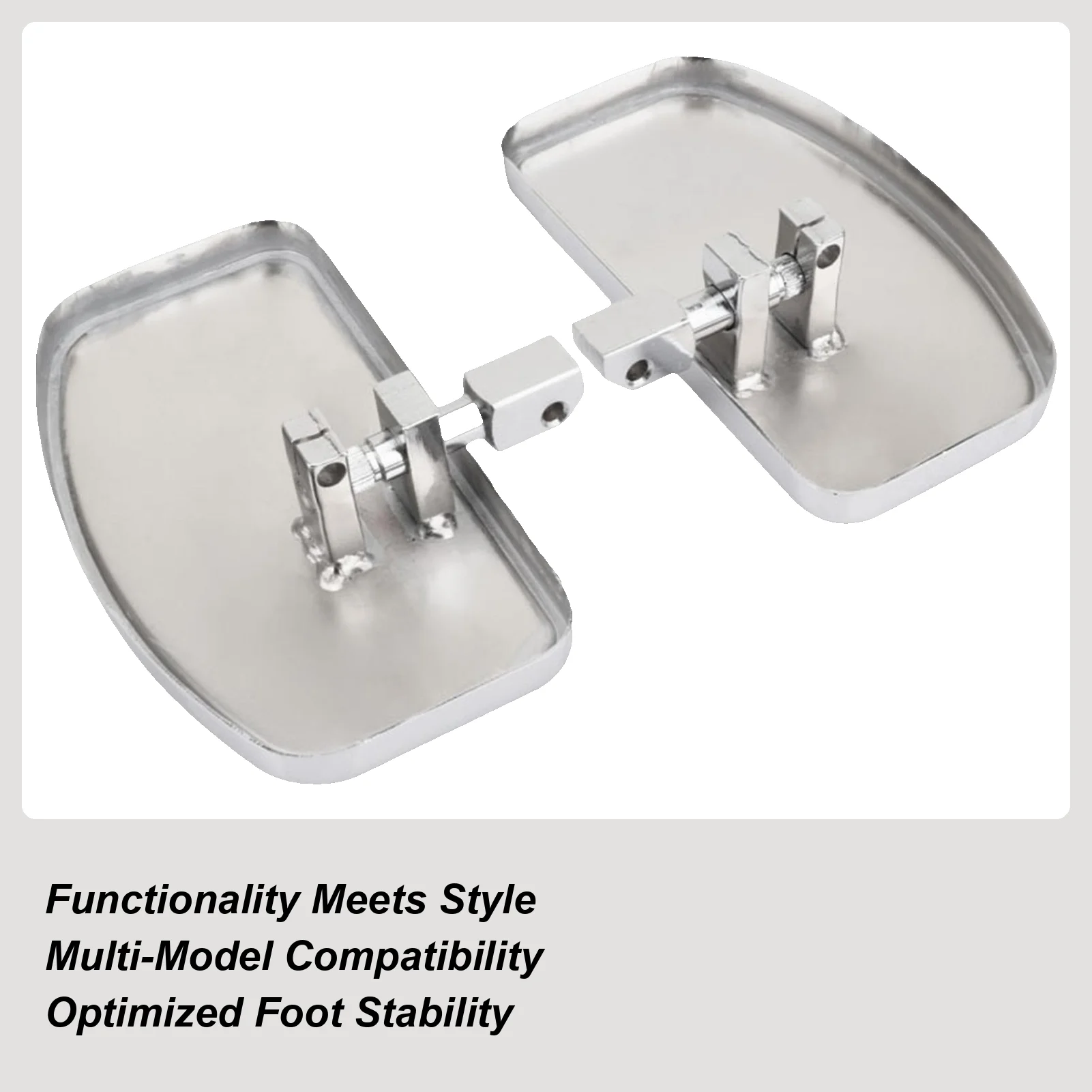 

Motorcycle Foot Pegs Scooter Front Floorboard Matte Non-Slip Motorcycle Foot Rest For Dirt Highway Travel Outdoors
