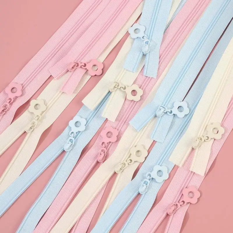 2.0 Meters Zipper + 5 Zipper Heads,Nylon Zippers Tapes Home Sewing DIY Replacement Zipper Repair Kit Garment Accessories