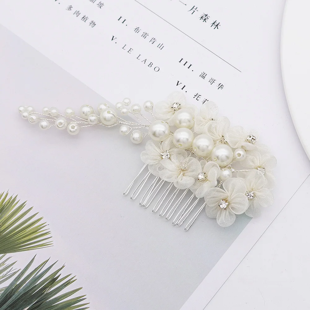 Braut-Haarschmuck Kristall Gold Silber Farbige Haarkämme für Frauen Braut-Kopfschmuck Party-Schmuck Brautjungfern-Geschenk – Detail 9
