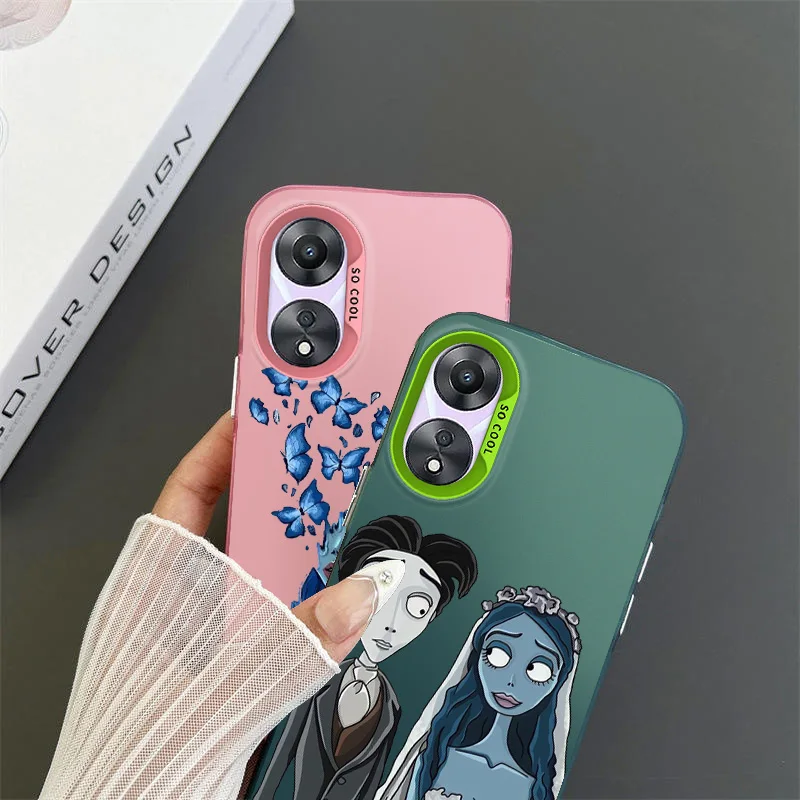 Cartoon The Nightmare Before Christmas For OPPO A 31 37 38 55 57 58 74 76 78 94 98 Reno 6 7 8 Z T Pro Colorful Phone Case Cover