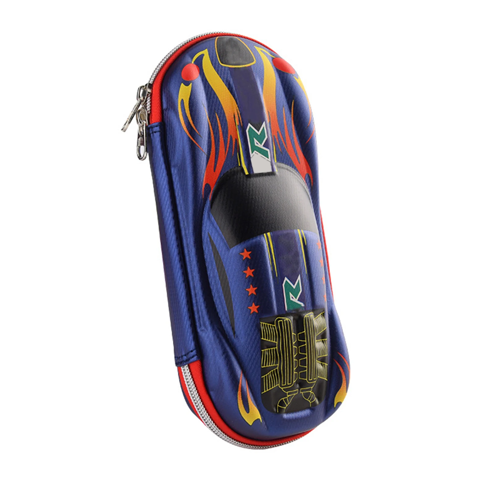 3D Boy Zipper Closure Pen Waterproof Gift Eraser Pencil Case Large Capacity For Kids Student Racing Car School Cartoon