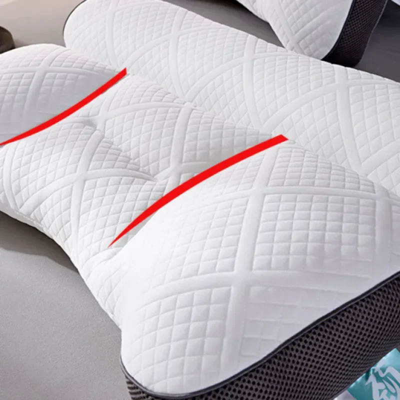 1PCS Cervical Traction Care Pillow Anti Traction Pillow Sleep Neck Pillow Knitted Cotton Sleep Neck Single AntiTraction