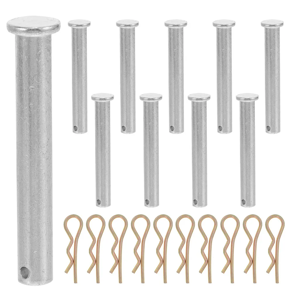 1Set Industrial Grade Scaffolding Locking Pin Insert Pin with Retainer Clip Robust Wear Resistant Scaffolding Coupling Equipment