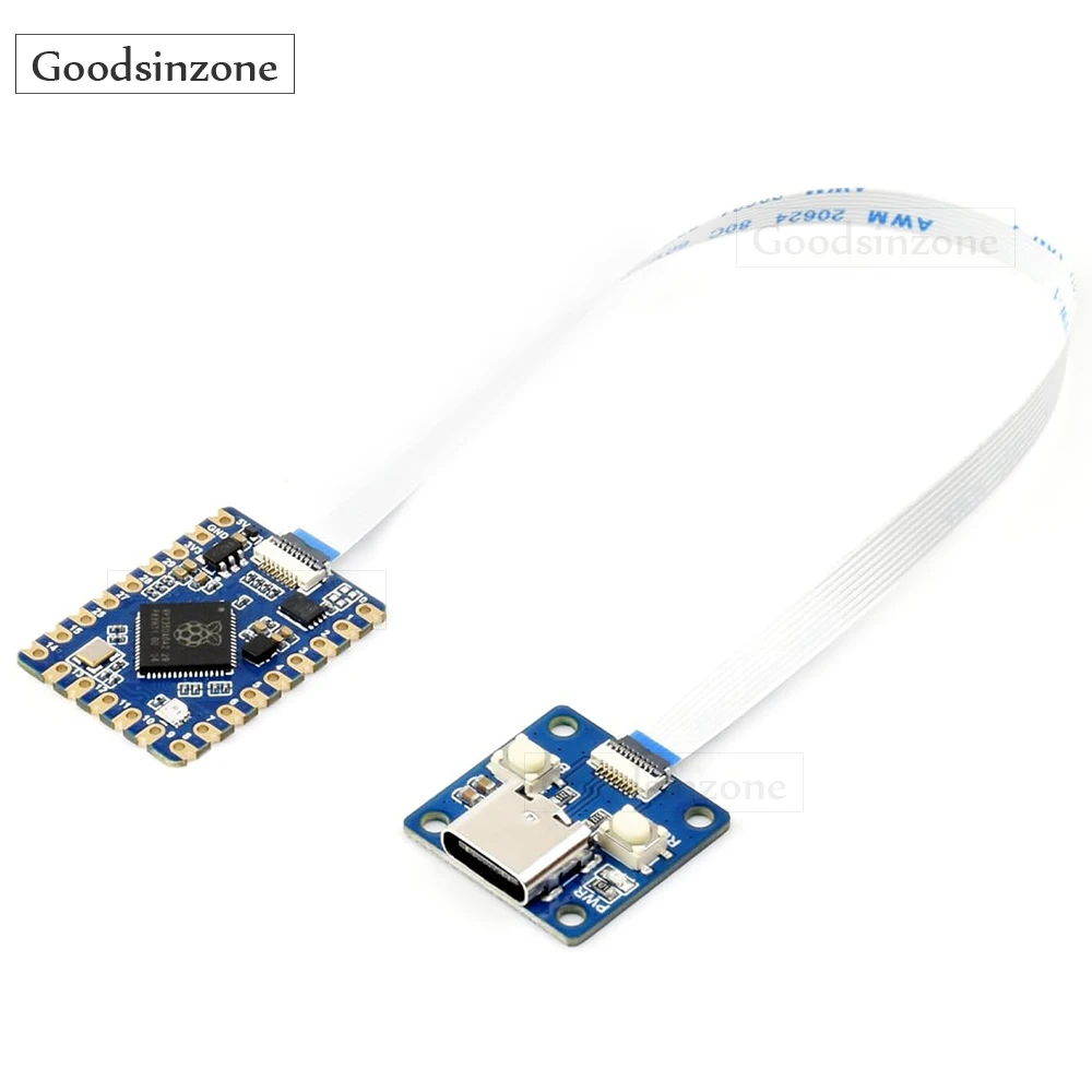 

3IN1 Raspberry Pi RP2350 Tiny Development Board with Type-C USB Adapter board FPC Cable , Based On RP2350A Dual-core MicroPython