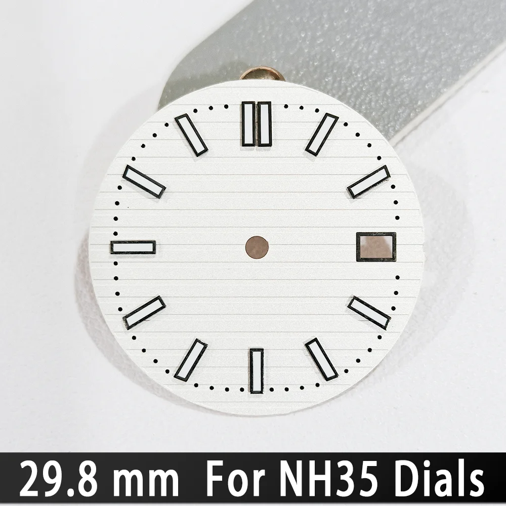 For NH35 Dials 29.8mm C3 Green Luminous Dials High Quality For NH35 Automatic Movement Watch Accessories Watch Repair Tool
