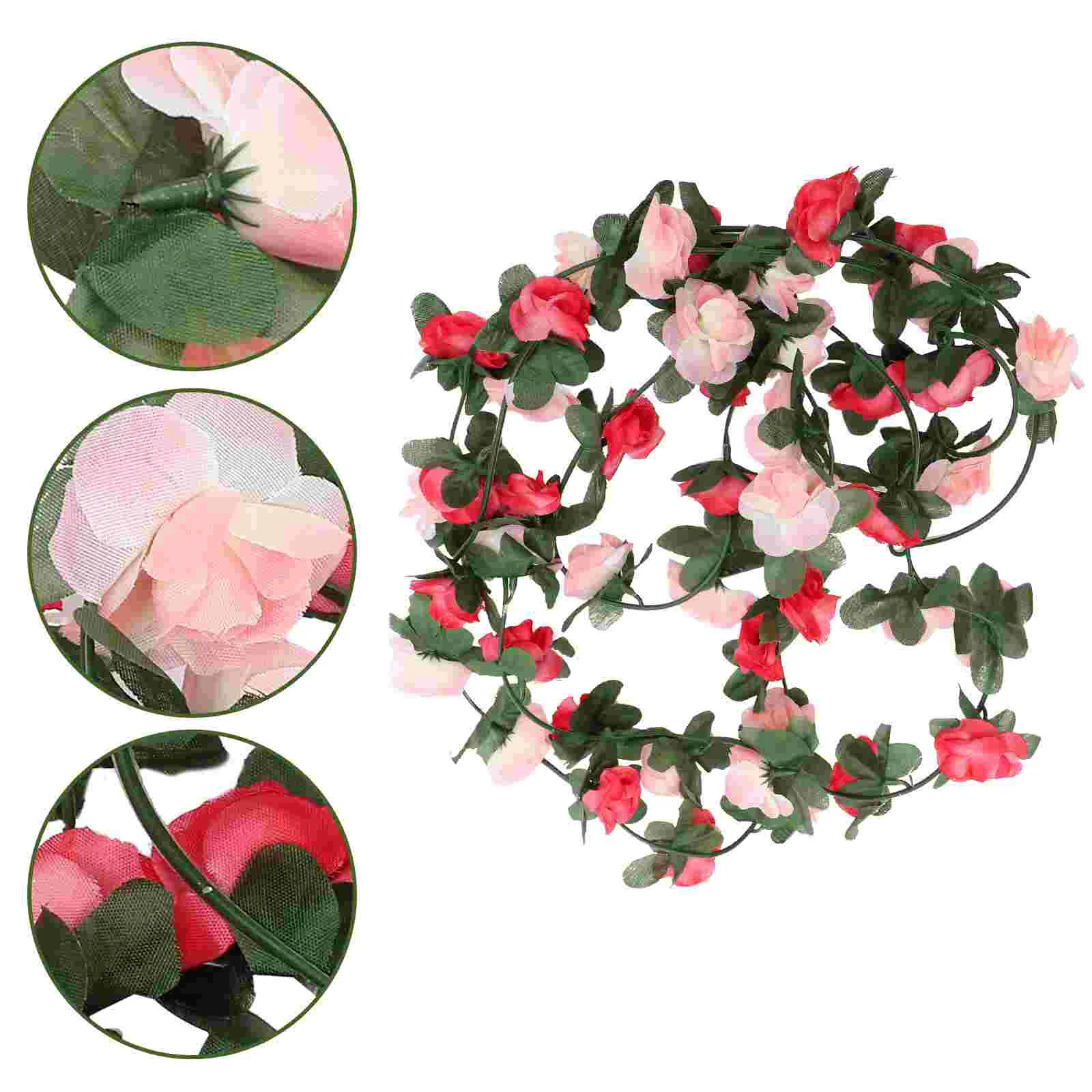 

Decorative Peony Vine Simulated Flower Decoration Artificial Flowers Outdoor Fake Wreath Accessory Pink Silk Garland Vines