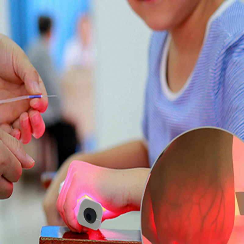 Handheld Vein Detector, Ultrasonics Electronic Vein Detection, Portable with 4 Light Emitting Diodes