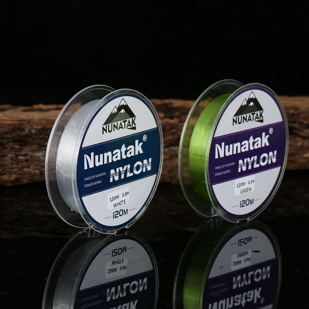 2024 NUNATAK New Nylon Fishing Line Full 120M Japan High Quality Monofilament Carp Line White Blue Green Nylon Sea Fishing Line
