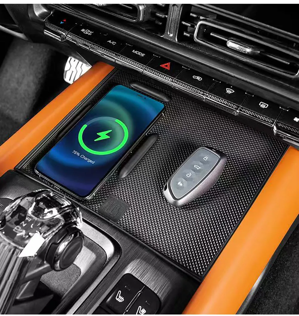 For Haval H9 2th Central control wireless charging silicone pad modified for dust protection and interior decoration products