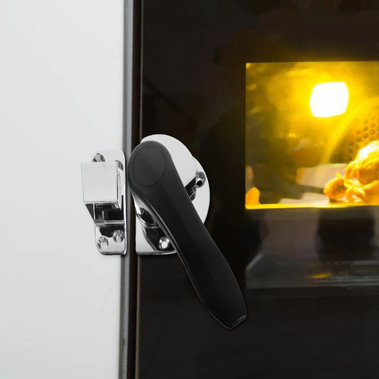 

1 set 1 Set Cabinet Handle Zinc Alloy Freezer Door Latch For Walk In Cooler Hardware Pull Freezer Door Locks Lock Handles