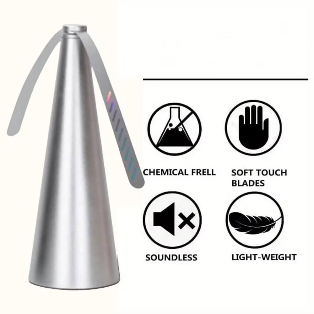 Fly Bug Repeller 360° Rotation Fan-type Food Protector for Outdoors Indoors Kitchen Dining Table Meal Pest Drive Away Table Fan