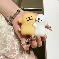 Ear buds Cover for Huawei Freebuds 6i/SE2/5i/pro 2/pro 3 Cute Cartoon Bear Design for Huawei Freeclip headphone Case with Hook