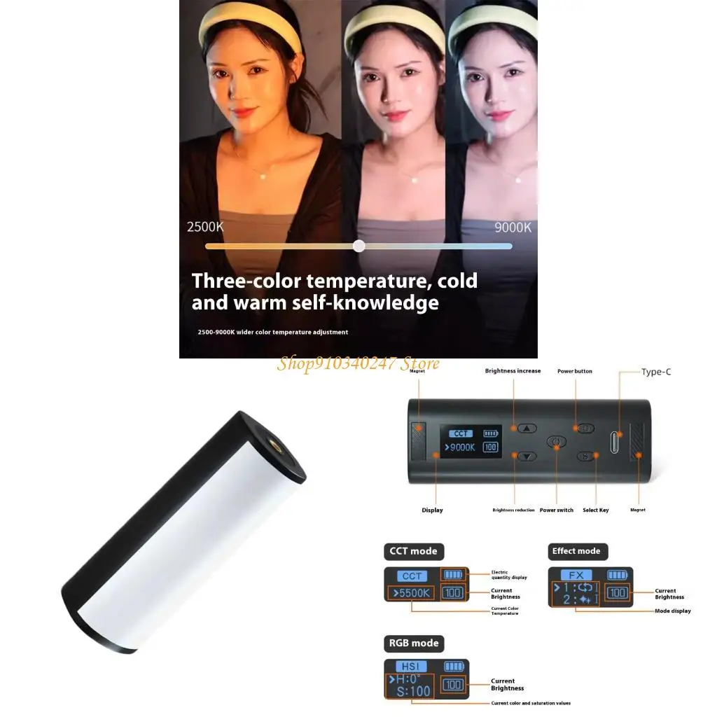 

Q22A Miniature Photography Light с OLEDS PORT 1/4THREAD