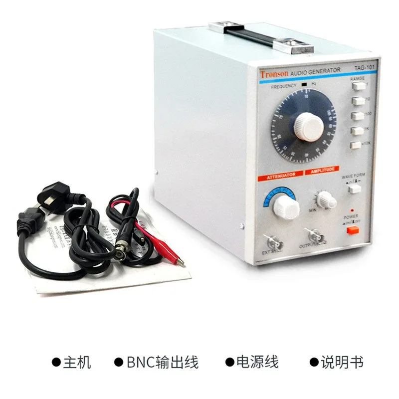TAG-101 Low Frequency Function Generator, Digital Signal Generator, Audio Function, Measurement 10Hz-1MHz AC 100-240V