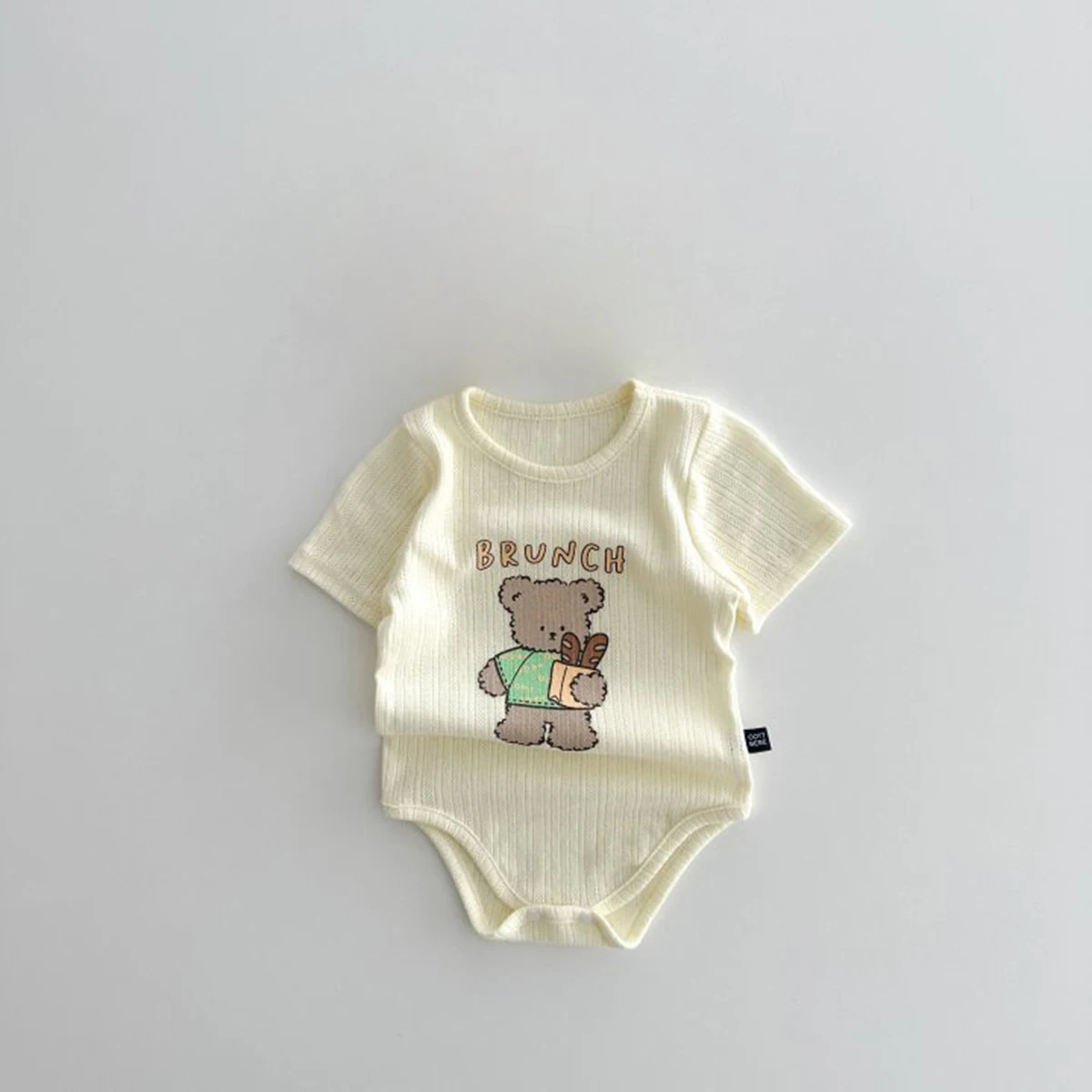 Summer Newborn Infant Baby boy girl Cartoon Bear Romper Rompers Kids Onepiece Fashion Baby clothing