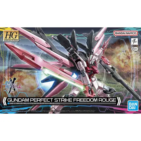Bandai Gundam Model Kit HG Perfect Strike Freedom Rouge Mobile Suit Gunpla Action Figures Toys Collectible Gifts for Children