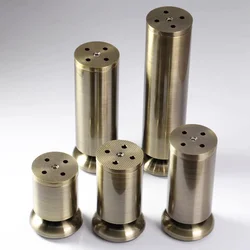 8CM-15CM Antique Copper Adjustable Furniture Legs Zinc alloy Table and Chair Sofa Cabinet Sofa Bed Support Feet with Screws