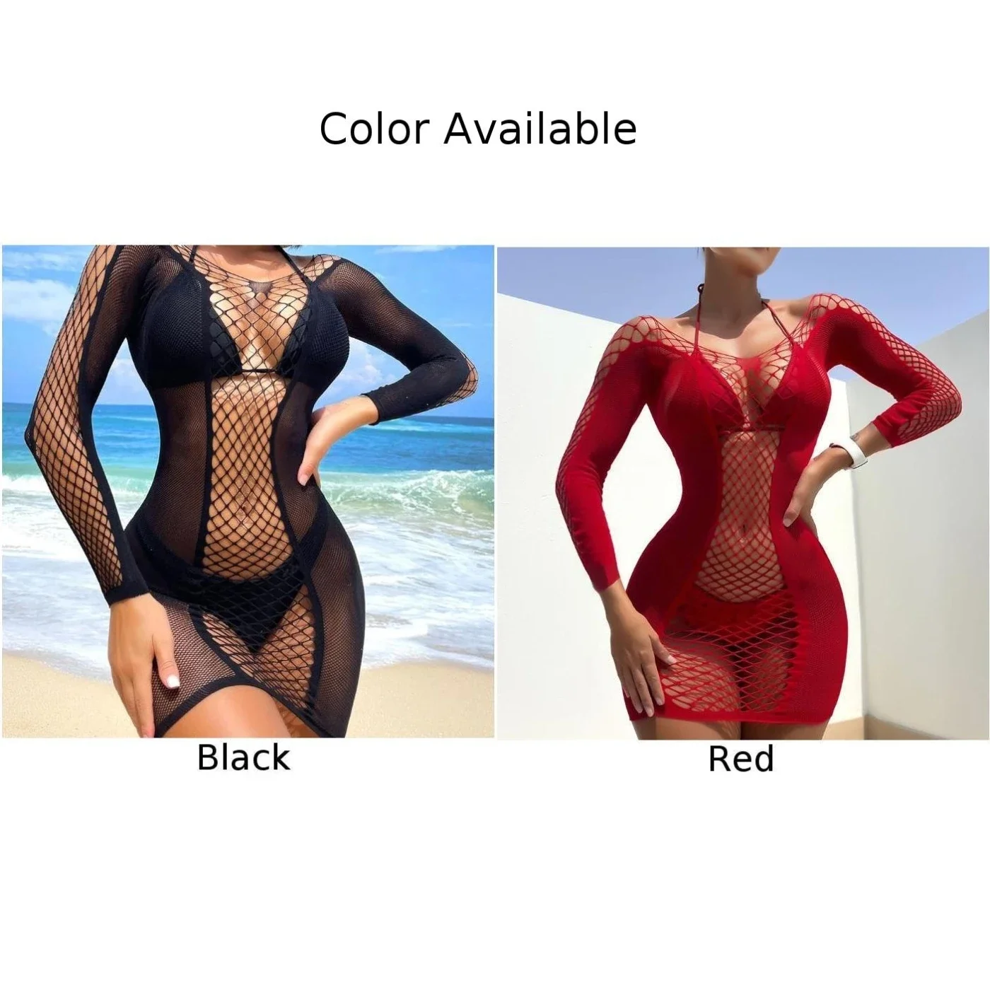 Sexy Women Elastic Lingerie Bodystocking Fishnet Hollow Dress Bodysuit Nightwear Bikini Cover Up Night Club Fantasy Erotic Wear