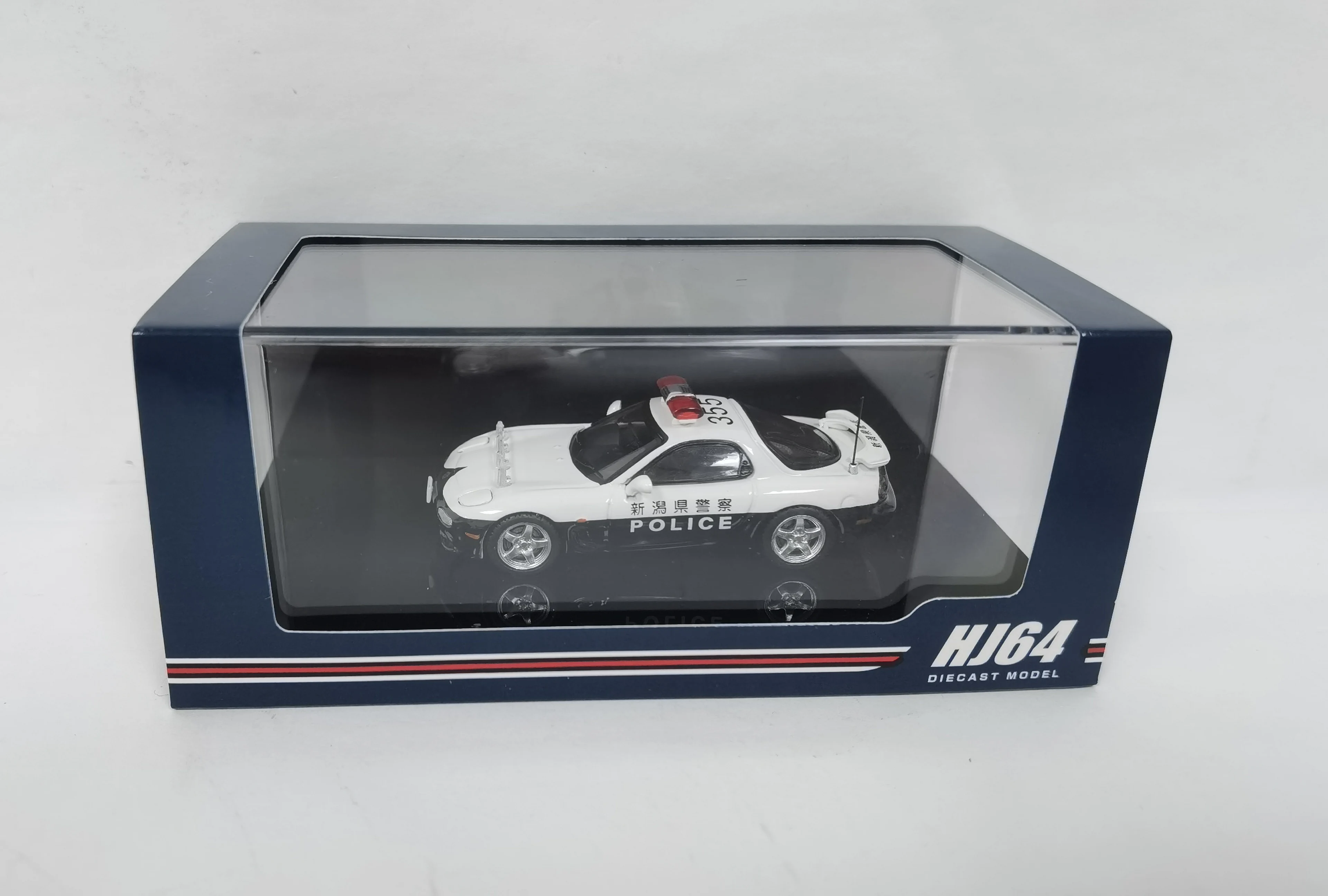 Diecsat 1/64 Mazda RX-7 FD3S Niigata Police Traffic Patrol Car