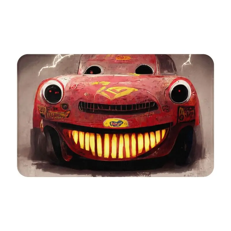 Custom Lightning Mcqueen Cartoon Cars Doormat Anti-Slip Entrance Bathroom Kitchen Door Floor Mat Garden Carpet Rug