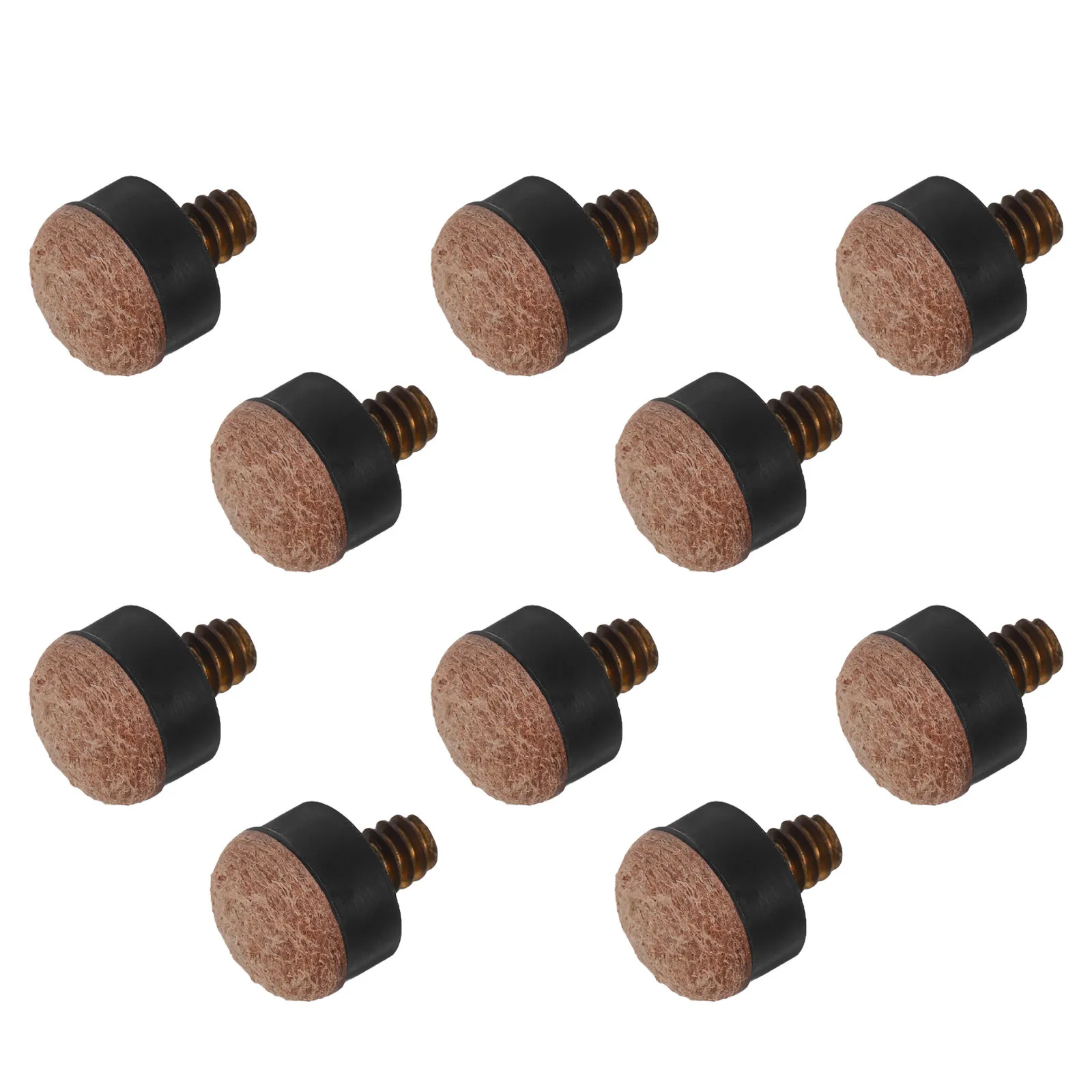 

10Pcs Pool Cue Tips Screw on 13mm Replacement Pool Stick Repair Billiard Snooker Game Accessories Screw Tips Billiard Tip