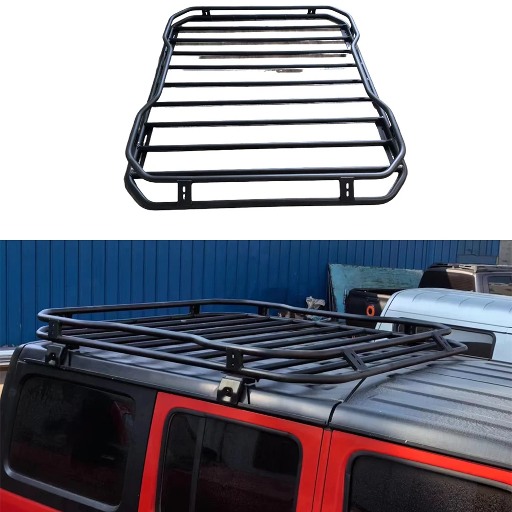 الصلب حامل الحقائب حامل سقفي سلة البضائع ل J-eep رانجلر JK JL المصارع JT JL1297 #3