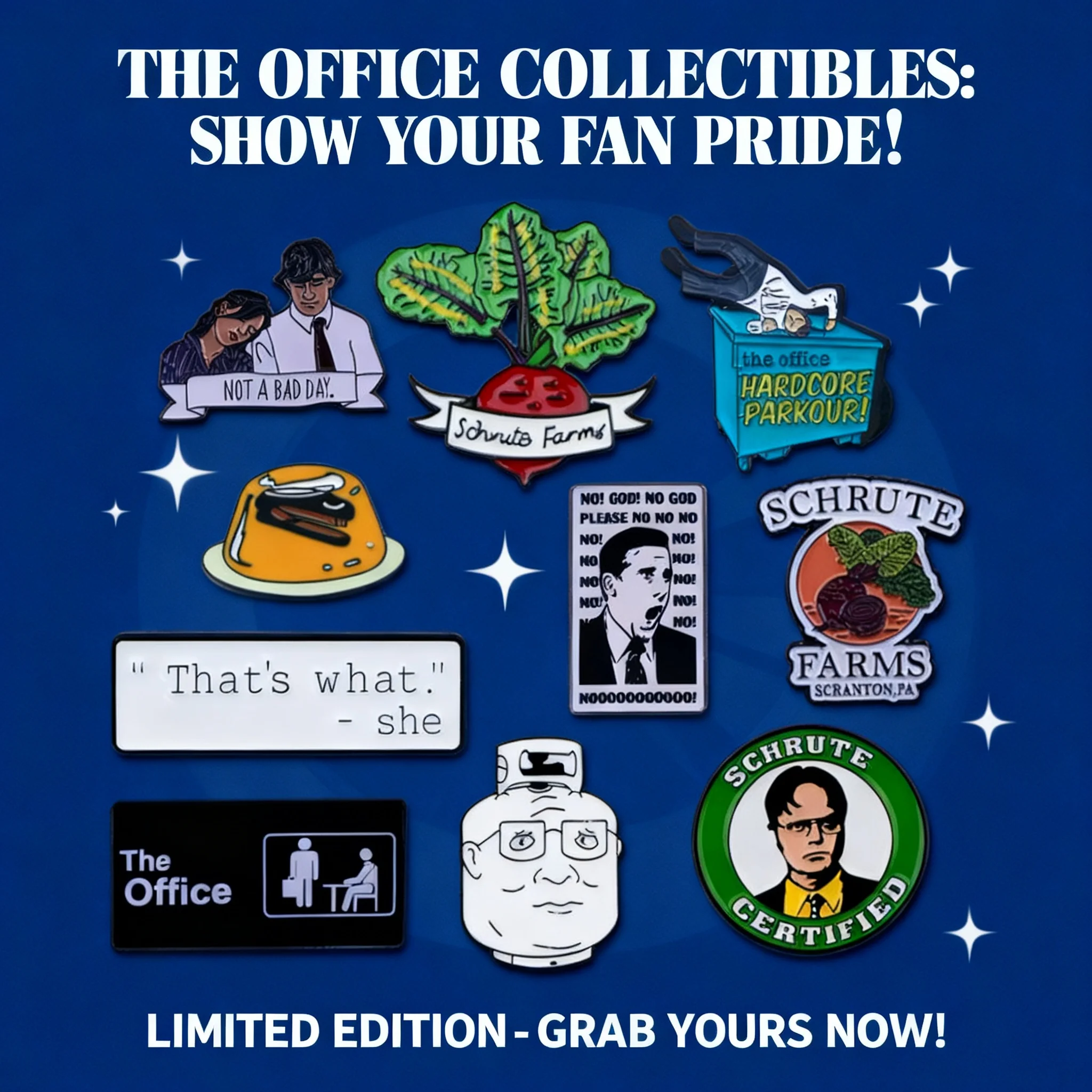 

Office Water Cup Character Brooch Pin Clothing Bag Accessories Alloy Badge Cross Border Trade Wholesale Hot Selling
