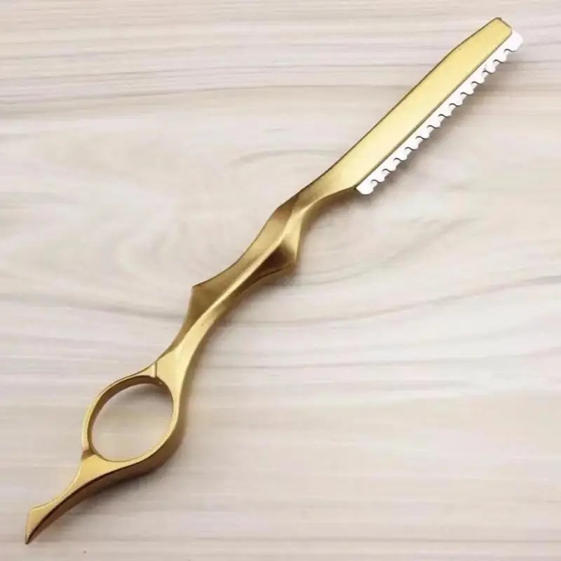 Aluminum Barber Shaver Cutting Knife Professional  Hair Thinning Razor Space For Salon Use Japan-Style Barber Tools