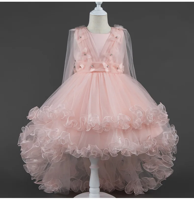 

Girls' Puffy Skirt Dress 2026 Summer New Fashion Show Piano Performance Dress Princess Dress Children's Birthday Wedding Dress
