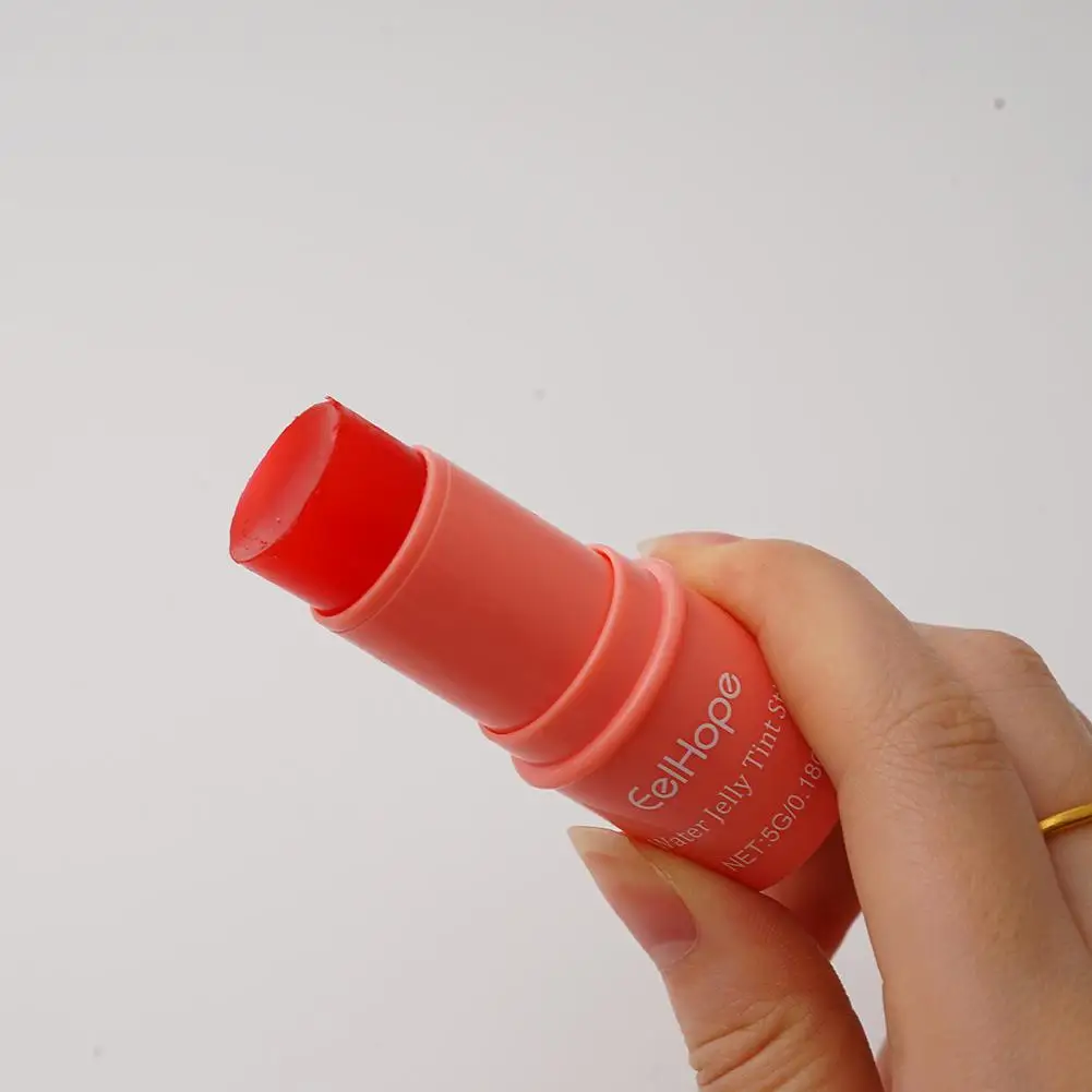 Balsamo per le labbra colorato idratante Primer per rossetto facile da Anti-screpolature guancia colorata cura del trucco Tint Jelly Carry Lip Color Cos L1I8