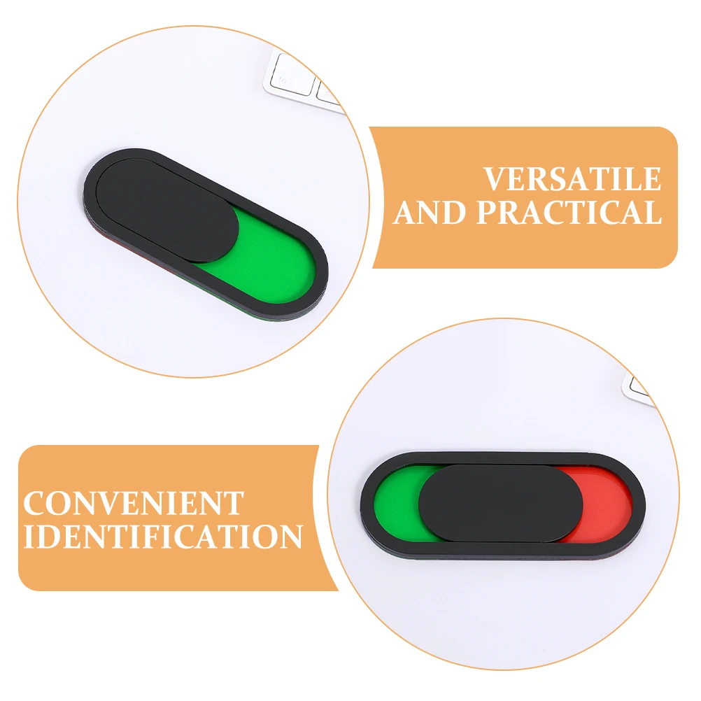 6 قطعة لافتات تجارية وتخزين أكريليك ذاتية اللصق مشغل مؤشر الباب الشفاف لمكتب غرفة الاجتماعات والحمام والفندق