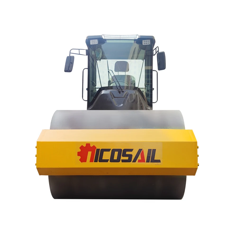 Customized small car type roller loader transformation wheel vibration compactor