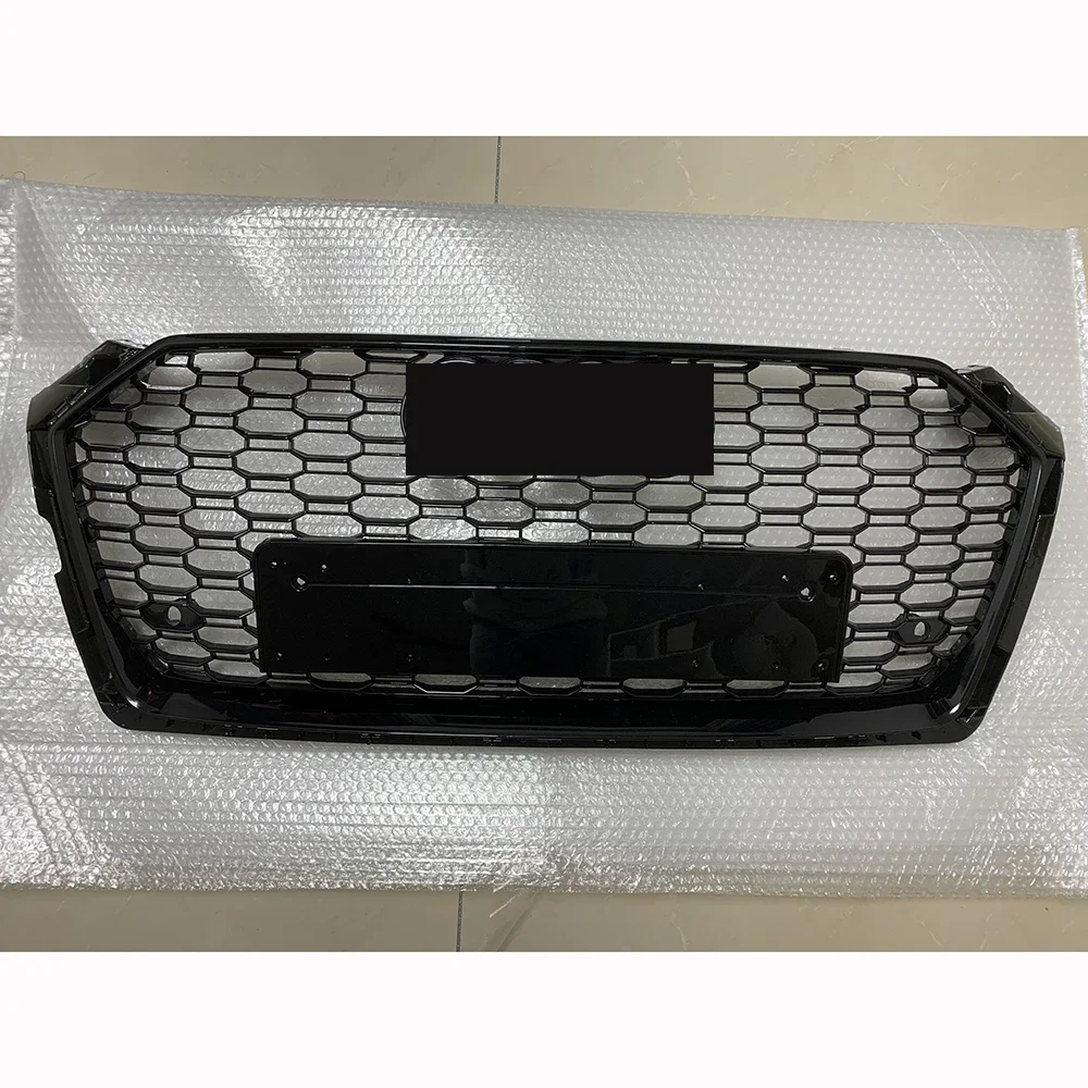 

For RS5 Style Front Sport Hex Mesh Honeycomb Hood Grill Black for Audi A5/S5 B9 2017-2018 Car Accessories