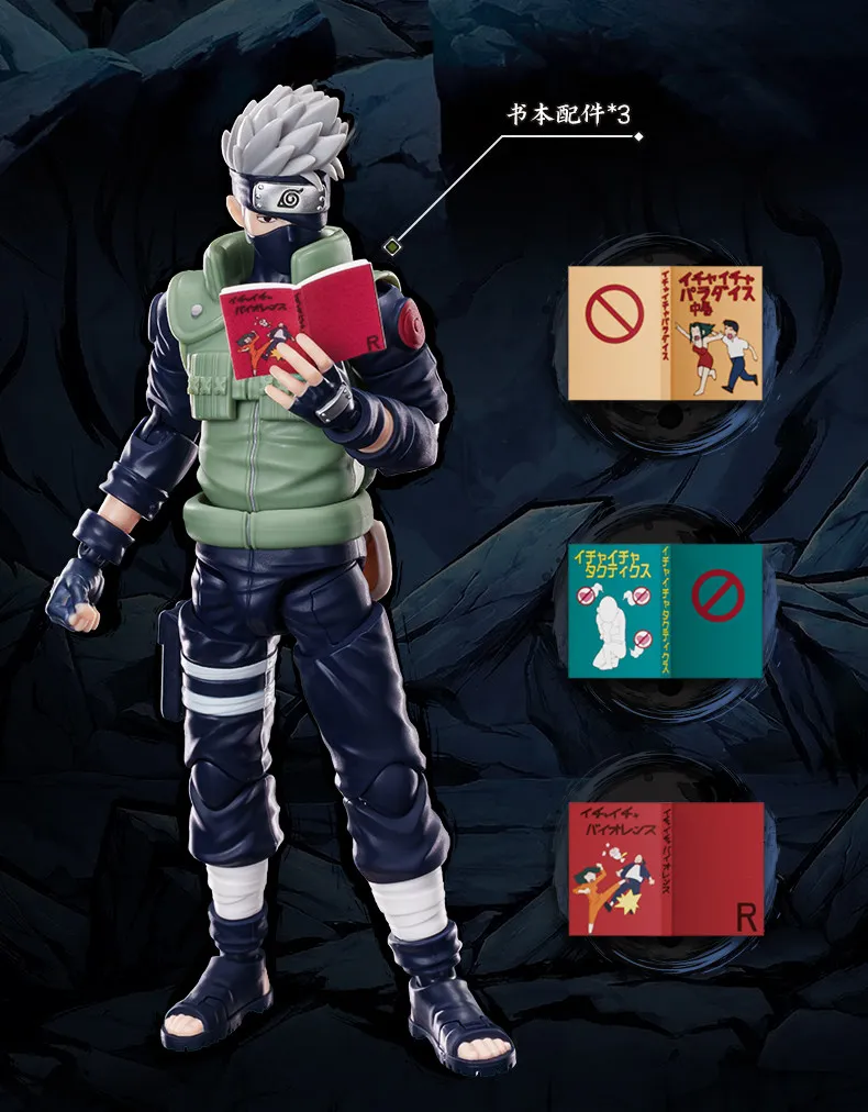 Genuine Blokees Naruto Model Kits Namikaze Minato Hatake Kakashi Haruno Sakura Madara Sasuke Figures Assembly Trendy Toy Gift