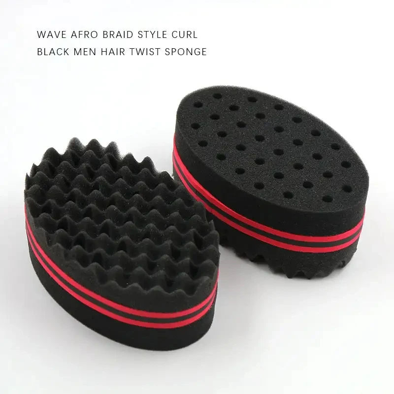 1 قطعة فرشاة شعر سحرية للرجال قفازات إسفنجية صالون الحلاقة تجديل التصميم الأفريقي شوكة مشط أسود تجعيد الشعر رغوة لصالون تصفيف الشعر أداة