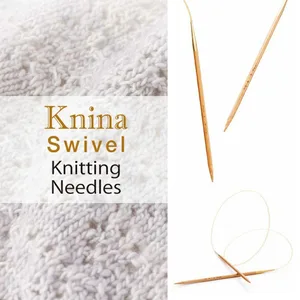 Tulip -Bambus -Stricknadeln, kreisförmige Nadeln, Drehwolle, 40 cm, 60 cm, 80 cm, 100 cm, 1 Paar 6 Hauptverkäufe Croche Nadel Bambuskabel - №5