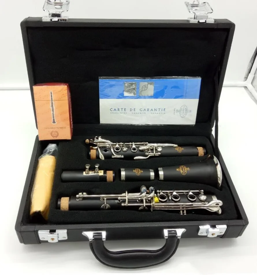 

New Buffet Crampon Blackwood Clarinet E13 Model Bb Clarinets Bakelite 17 Keys Musical Instruments with Mouthpiece Reeds