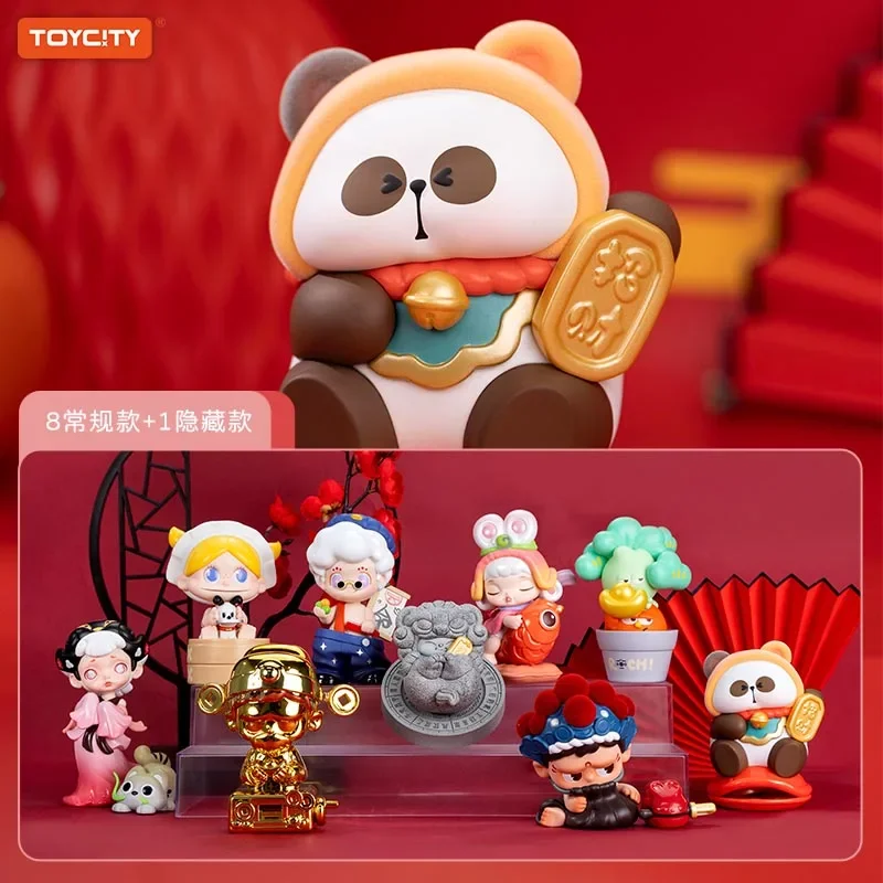 TOYCITY Blessing brocade Series Blind Box Guess Bag Original Toys Doll Action Anime Figure Desktop Ornaments Collection Gift