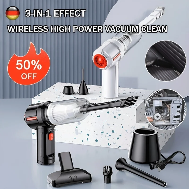 

3 in 1 high power vacuum cleaner Handheld vehicle mounted vacuum cleaner/Wet and dry vacuum