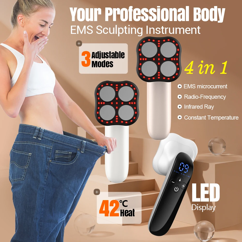 

Беспроводной портативный аппарат для коррекции фигуры, электрический массажер от целлюлита для живота, талии, ног, бедер, рук, устройство для подтяжки кожи, косметический прибор