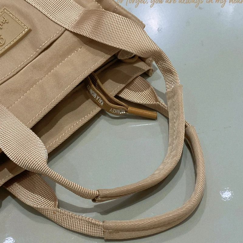 Simple Fashion Shoulder Bags For Women 2022 New Handbags Waterproof Nylon Canvas Tote Bag With Pockets Crossbody Lunch Bag