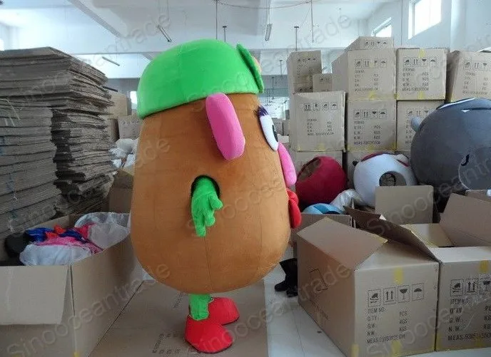 جديد الكبار الساخن بيع السيدة. البطاطس رئيس التميمة حلي عيد الميلاد ملابس تنكرية للهالوين زي التميمة السفينة حرة #2