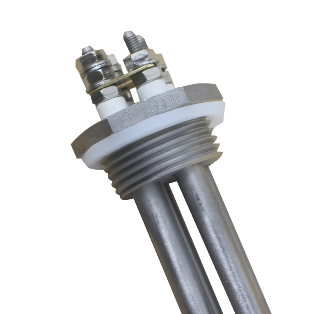 DERNORD 12 فولت 24 فولت 36 فولت 48 فولت سخان غمر المياه 1 بوصة NPT موضوع أنبوب التدفئة الكهربائية 304SUS