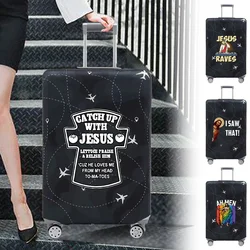 Luggage Cover Travel Suitcase Protective Cover Jesus Series Dust-Proof Thickened Elastic Fabric for 18-32inch Baggage Case