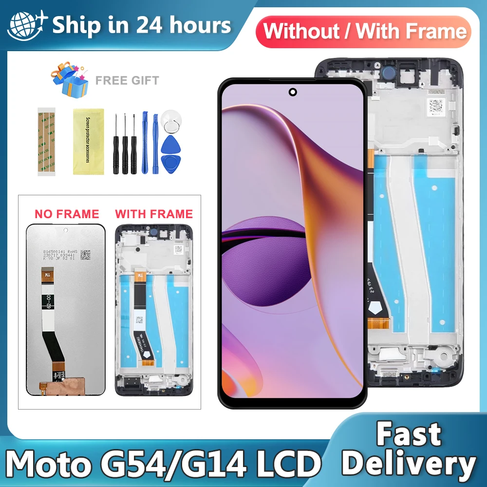 6.5'' For Motorola Moto G14 PAYF0010IN LCD Display With Touch Screen Digitizer Assambly For Moto G54 XT-2343-1 Display Screen