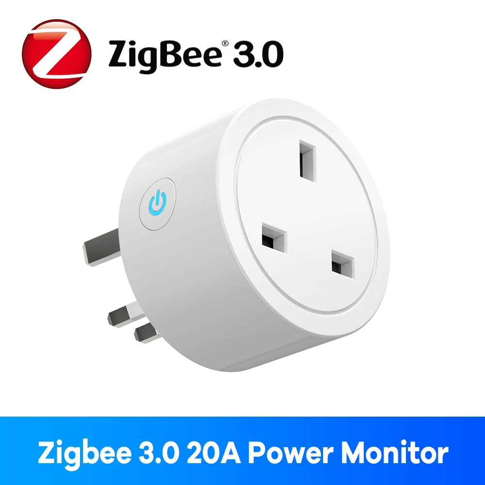 Zigbee Smart Plug 16A UK Socket Works With Alexa Google Home Energy Monitor Timer Remote Control for Electrical Sockets Tuya APP image 3