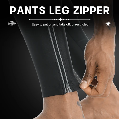 Imagen 2 del producto X-TIGER pantalones con pechera de ciclismo para hombre de invierno resistentes al frío mantener caliente lana transpirable 5D Gel Pad TMB pantalones de ciclismo de montaña y carretera