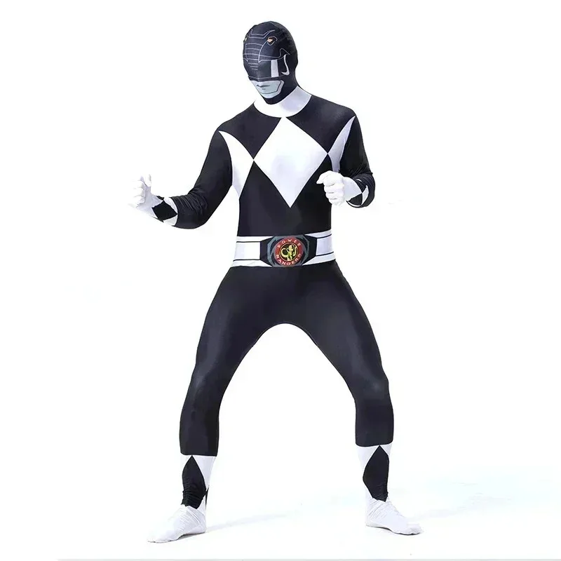 AA BCBNZ Kids adults Kyoryu Sentai Zyuranger Zentai suit Ranger cosplay costumes Red Blue Black Pink Yellow Rangers bo 2025 New
